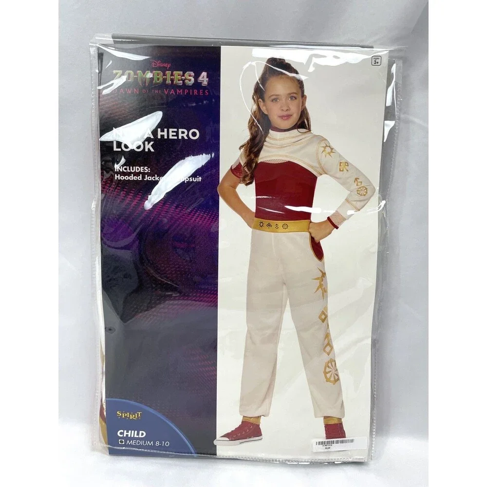 Disney Zombies 4 Dawn of Vampires Nova Hero Look Costume Spirit Halloween M 8-10